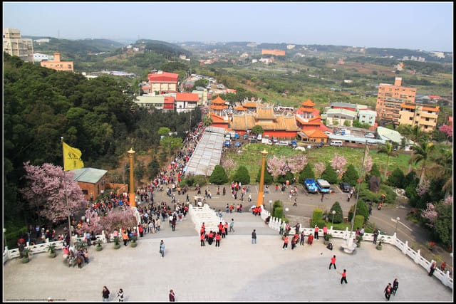 《遊記—新北淡水》2011天元宮賞櫻～霧裡看花？！