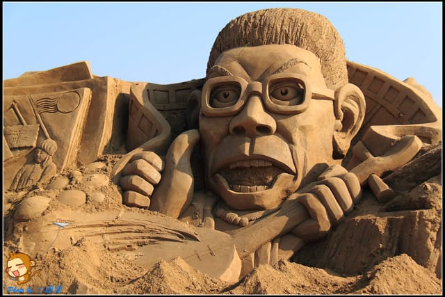 《遊記—南投》2012貓羅溪沙雕藝術節～不一樣的國片『藝』沙雕！