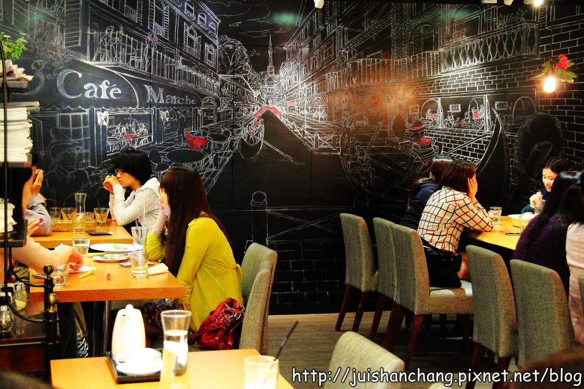 【食記—台北】咖啡瑪榭Café Marché～夢幻甜點，女孩兒一起尖叫吧！