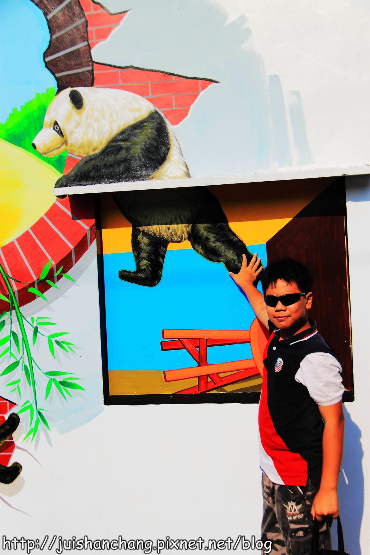 【遊記—雲林斗南】石龜溪の貓熊彩繪村～圓仔從動物園落跑了？！