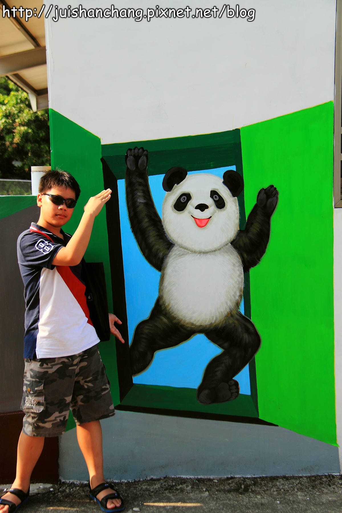 【遊記—雲林斗南】石龜溪の貓熊彩繪村～圓仔從動物園落跑了？！