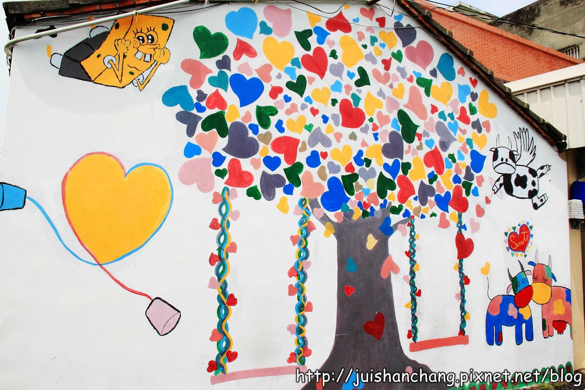 【遊記║彰化】福寶乳牛彩繪村～乳牛的故鄉，發現傳說中的藍晒圖？！