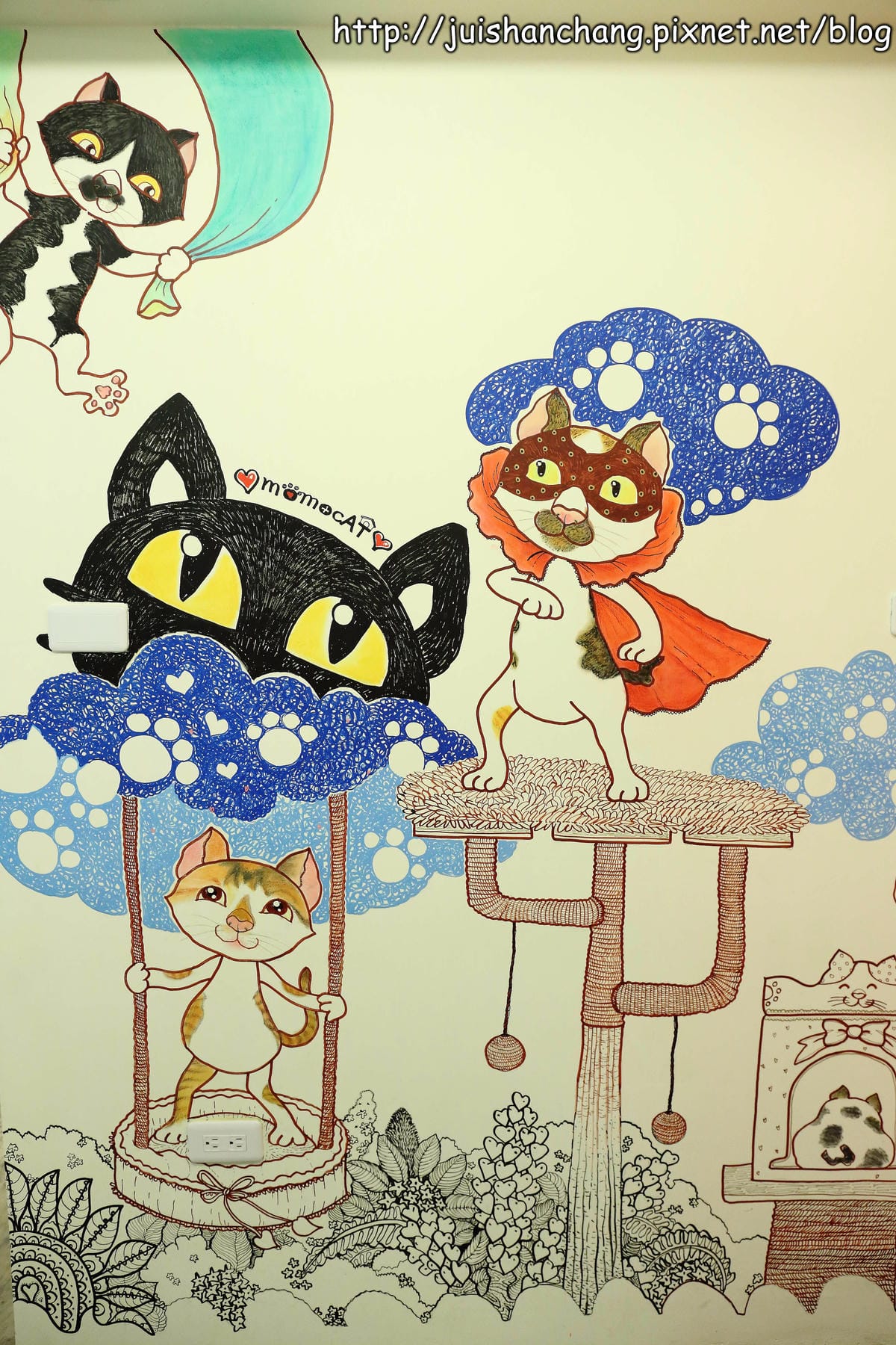 【食記║新北蘆洲】摸摸貓咖啡館～隱身巷弄中的可愛貓咪餐廳，有貓咪坐檯唷！