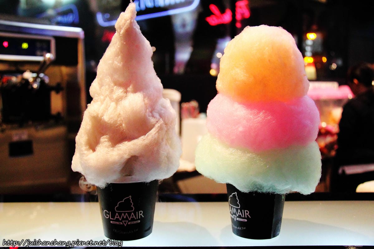 【食║台北】韓國GLAMAIR棉花糖冰淇淋〜雨天限量版烏雲棉花糖+彩虹棉花糖，棉花糖冰淇淋擄獲少女心。。。