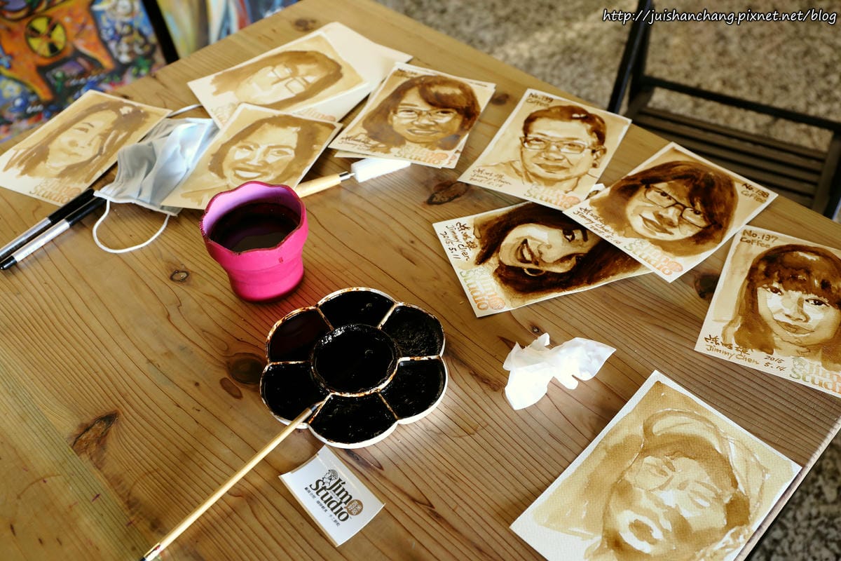 【食║彰化】吉米好站〜只屬於你的咖啡拉花。賣咖啡兼展畫的藝文咖啡館。