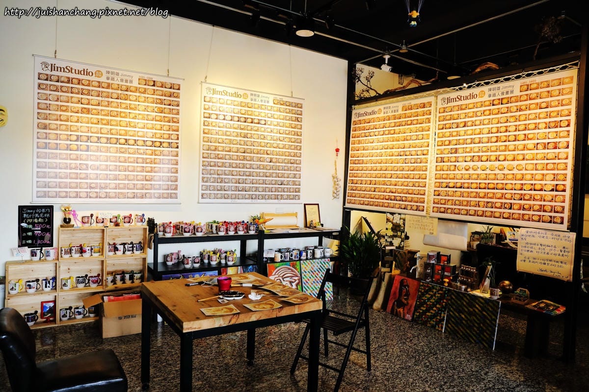 【食║彰化】吉米好站〜只屬於你的咖啡拉花。賣咖啡兼展畫的藝文咖啡館。