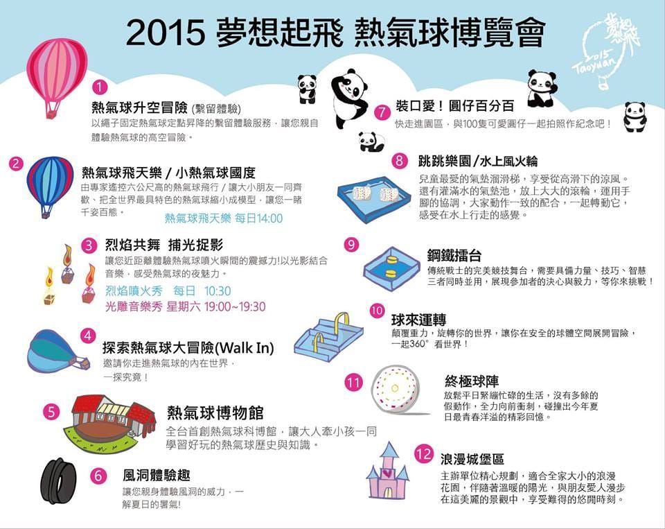 【遊║桃園大溪】2015 夢想起飛 熱氣球博覽會。親子旅遊/北部熱氣球/桃園旅遊景點（歡迎分享。文末贈獎活動中獎名單公布）　