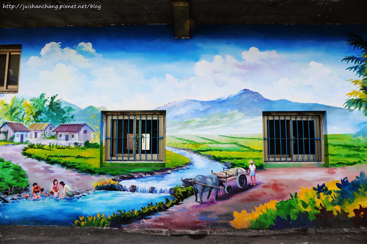 【遊║桃園蘆竹】坑口彩繪村～我也牽過牛！彷彿看到一張張60年代農村老照片，浮現童年回憶