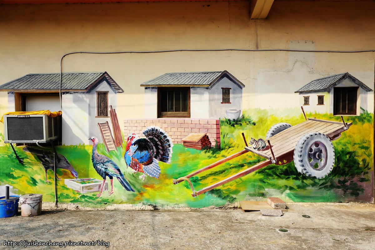 【遊║桃園蘆竹】坑口彩繪村～我也牽過牛！彷彿看到一張張60年代農村老照片，浮現童年回憶
