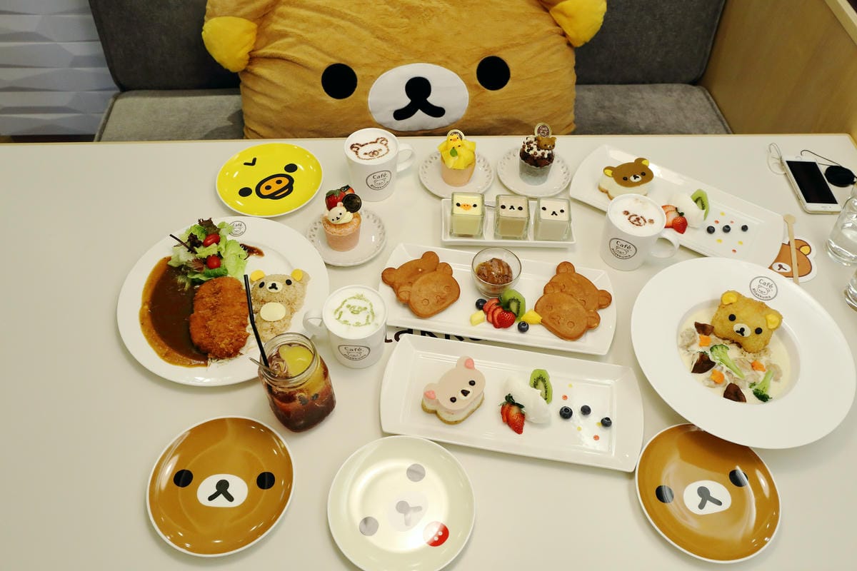 【食║台北】Rilakkuma Café拉拉熊主題餐廳～可愛爆表！幸福療癒的拉拉熊伴你左右！打上千通電話也一定要吃它！（歡迎分享，文末留言抽拉拉熊杯墊Rilakkuma Café限定版本）