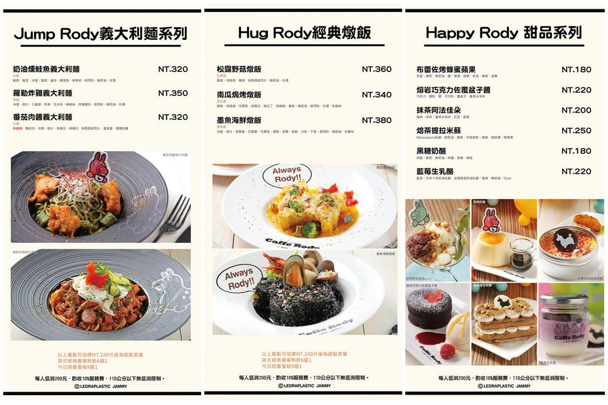 【食║台北】Caffè Rody主題餐廳～直擊！卡哇依跳跳馬Rody也要有主題餐廳囉，地點就在台北東區！（已歇業）　