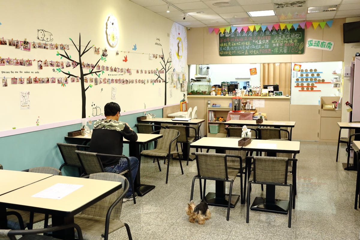 【食║永和】歪頭廚房～奔跑吧！毛寶貝！帶著狗狗一起吃飯/寵物友善餐廳