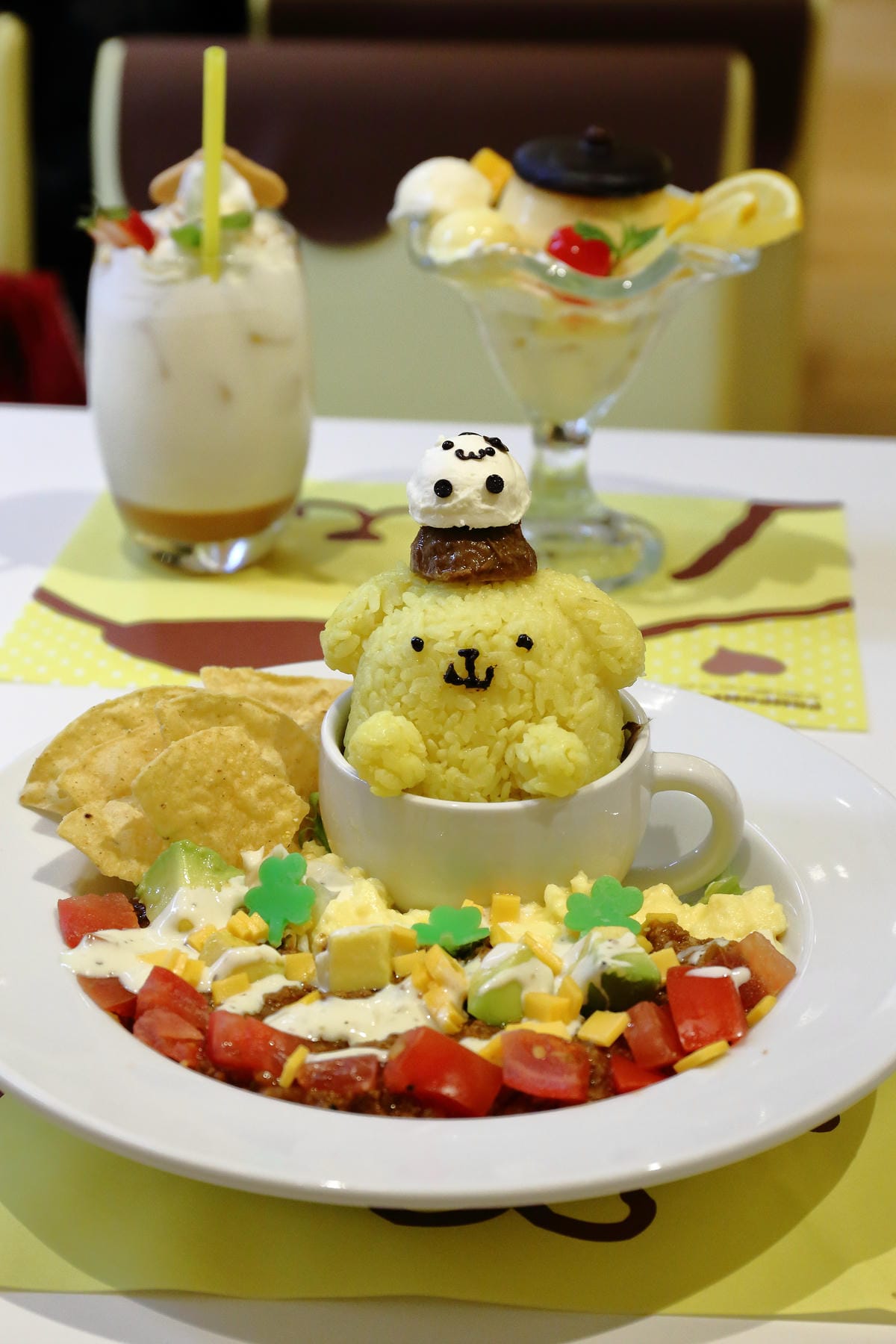 【食║台北】布丁狗餐廳 POMPOMPURIN Cafe。台灣一號店～日本超卡哇依卡通主題餐廳開幕，布丁狗陪你吃下午茶(已歇業)