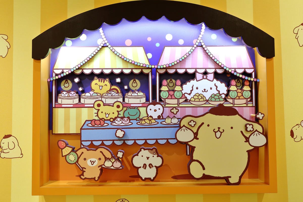 【食║台北】布丁狗餐廳 POMPOMPURIN Cafe。台灣一號店～日本超卡哇依卡通主題餐廳開幕，布丁狗陪你吃下午茶(已歇業)