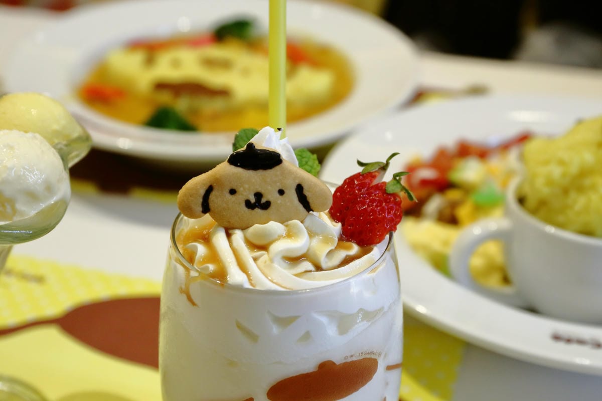 【食║台北】布丁狗餐廳 POMPOMPURIN Cafe。台灣一號店～日本超卡哇依卡通主題餐廳開幕，布丁狗陪你吃下午茶(已歇業)