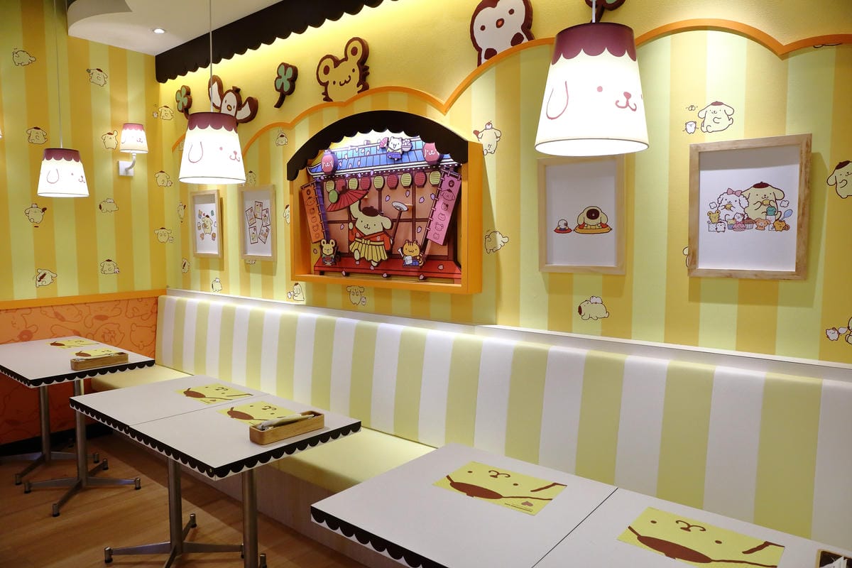 【食║台北】布丁狗餐廳 POMPOMPURIN Cafe。台灣一號店～日本超卡哇依卡通主題餐廳開幕，布丁狗陪你吃下午茶(已歇業)