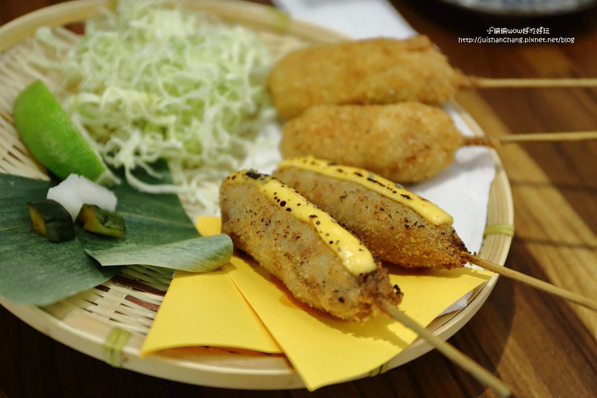 【食║板橋】極串揚酒場居酒屋～新埔捷運站美食。名古屋「串炸」來了！ 60年秘傳粉漿，獨家秘方調味，道地口味美味無比！