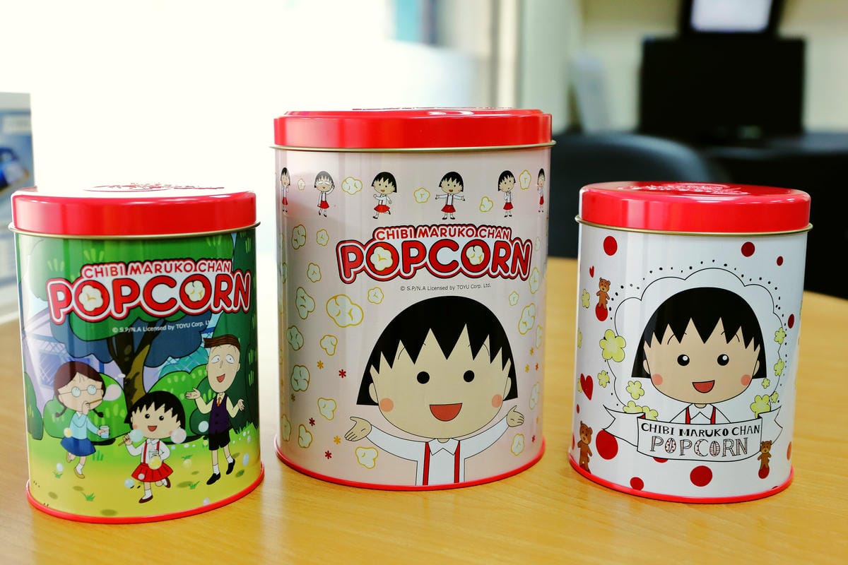 【食║台北】櫻桃小丸子爆米花專賣店～卡哇伊！全台第一間專賣店新開幕！多種口味選，12款爆米花桶任你收集！