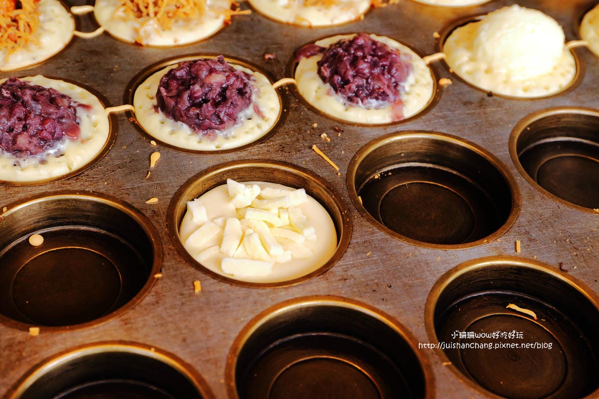 【食║龍潭】幸福列車車輪餅～超人氣銅板美食，多口味創意紅豆餅，你吃過幾種？