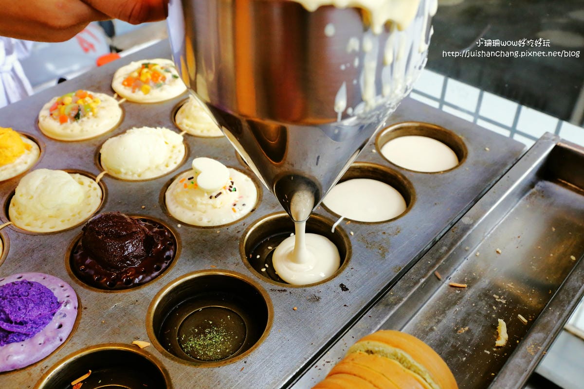【食║龍潭】幸福列車車輪餅～超人氣銅板美食，多口味創意紅豆餅，你吃過幾種？