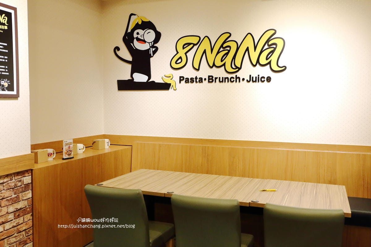 【食║中壢】8NANA八樂那中壢民權店～可愛的猴子來襲，從早吃到晚的複合式餐飲店！(已歇業)