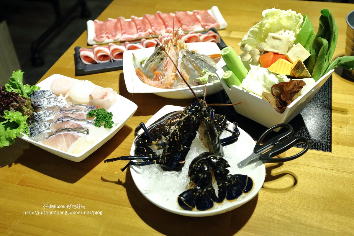 【食||台北】大釧鍋物〜懸賞5億貝里『藍波龍蝦』緝捕歸案？！主打活海鮮，新鮮看得見，頂級食材，高貴不貴的享受！