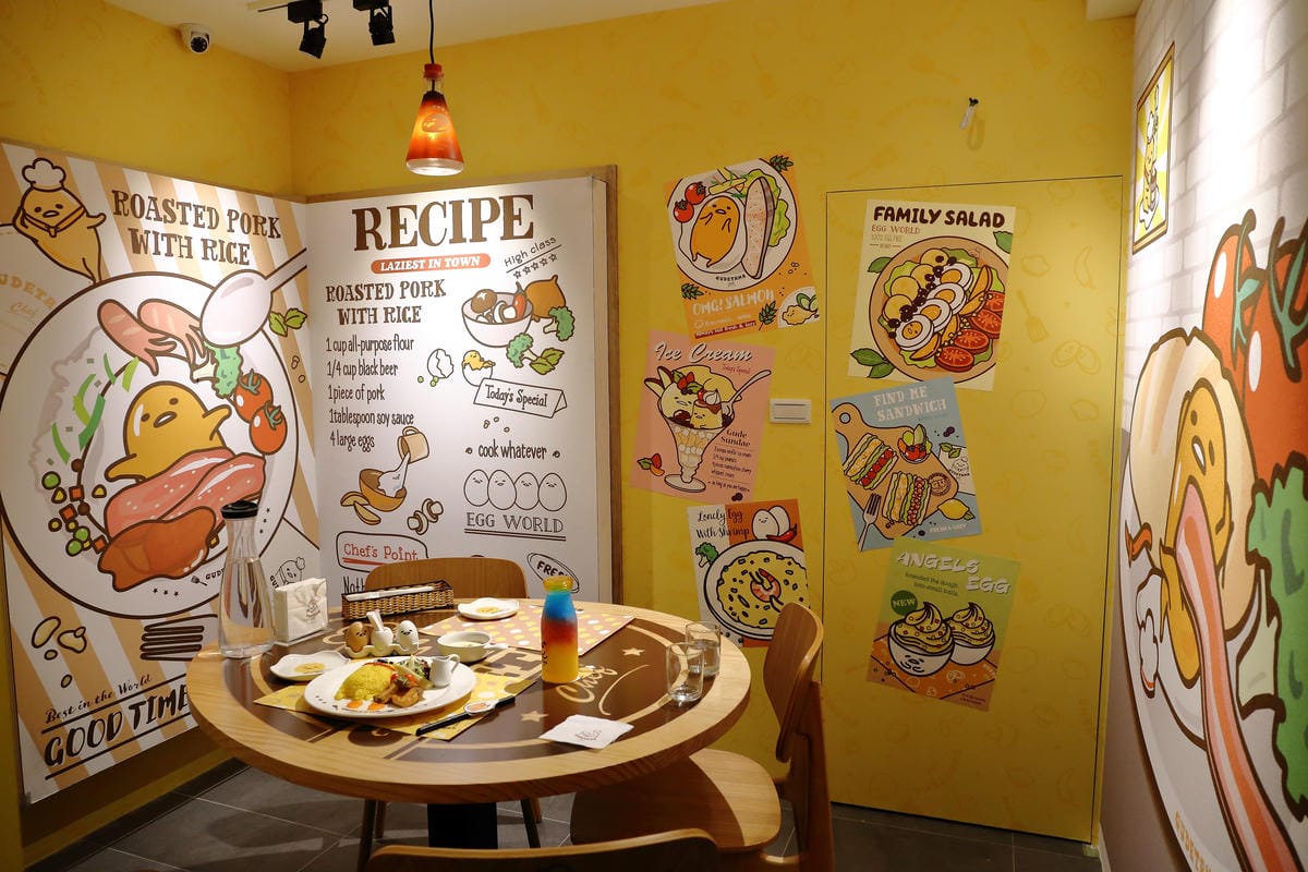 【食。台北】Gudetama Chef-蛋黃哥五星主廚餐廳～各位觀眾！眾所矚目的蛋黃哥主題餐廳來台北啦！（試營運搶先看，附完整菜單）