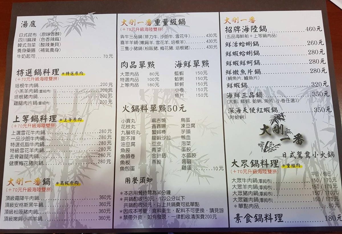 【食。蘆洲】大剛一番 日式鍋料理～蘆洲最夯平價火鍋，在地人推薦好吃CP值破表，超乎想像的高檔食材平價享受，一吃就上癮！（已歇業）　