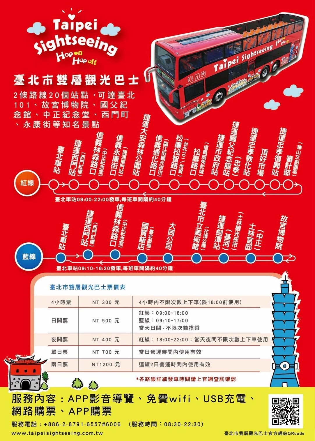【遊。台北】台北雙層觀光巴士正式啟航～露天雙層巴士帶你遨遊台北市，你看過這樣的夜景嗎？（怎麼搭看這裡）　