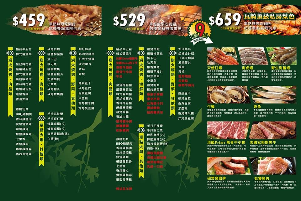 【食。萬華】瓦崎燒烤火鍋～霸氣！燒烤、火鍋、啤酒全包吃到飽，老闆不怕你吃，就怕你吃不下！