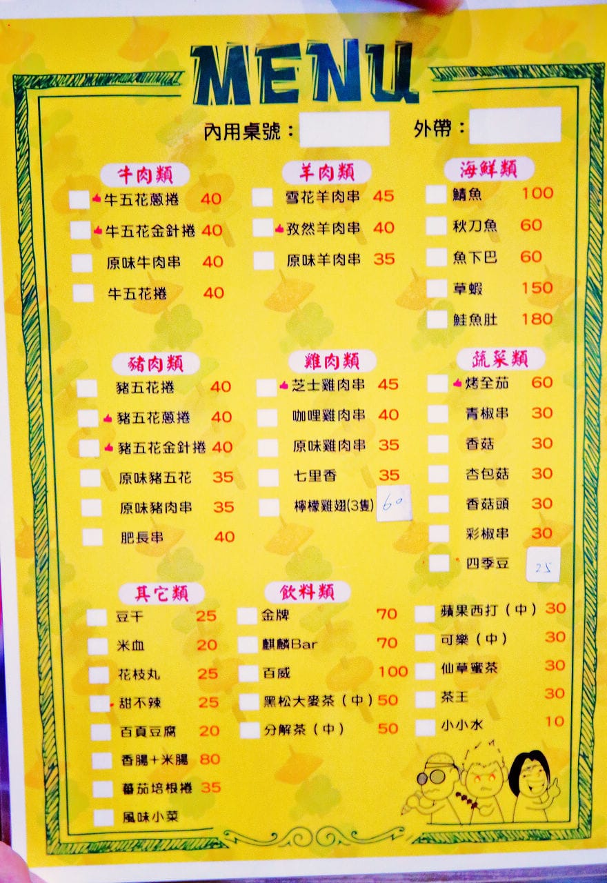 【食。中壢】考烤靠串燒吧～中原商圈新開幕。小資族和學生最愛超平價串燒，獨創口味，高CP銅板美食！(已歇業)