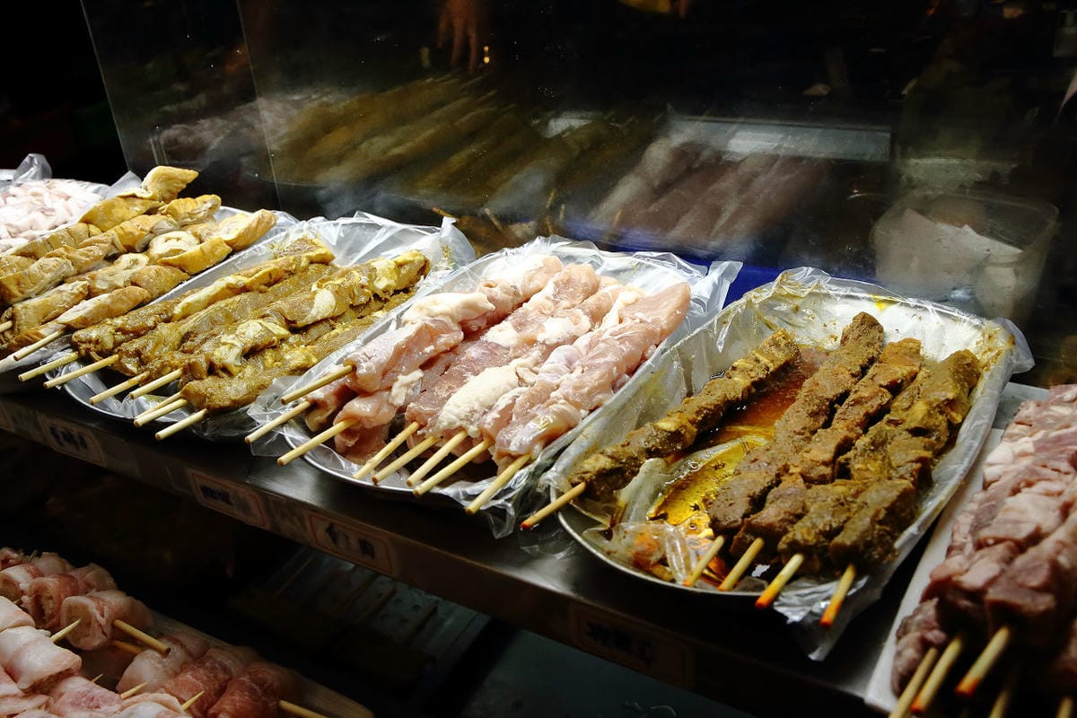 【食。中壢】考烤靠串燒吧～中原商圈新開幕。小資族和學生最愛超平價串燒，獨創口味，高CP銅板美食！(已歇業)