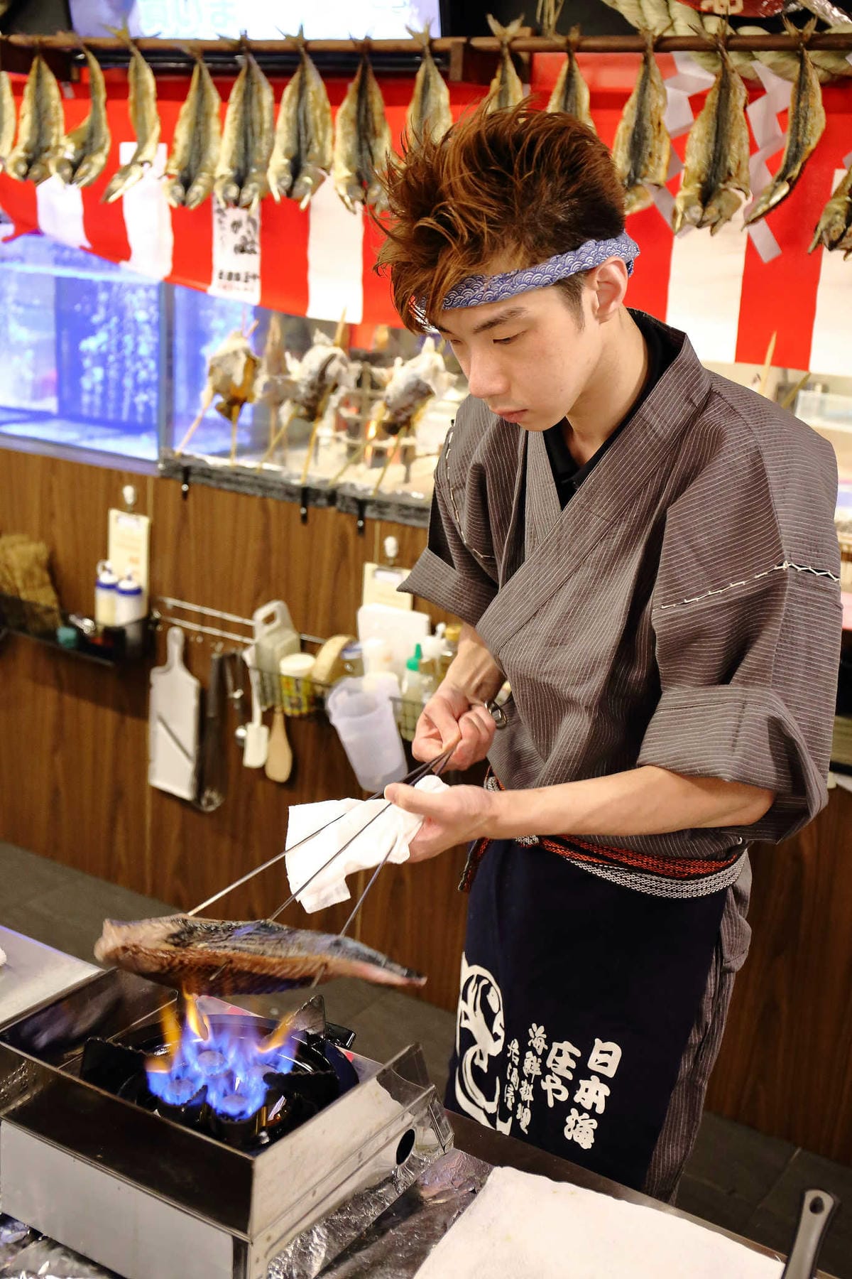 【食。台北】庄屋海鮮居酒屋（一夜干專賣）～林森北商圈。全台第一家以一夜干為主的居酒屋，彷彿置身於日本居酒屋的道地氛圍