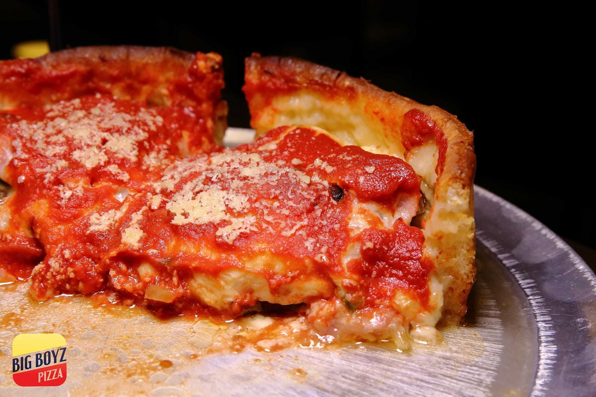 【食。台北】Big Boyz Pizza～老外超愛！全台唯一美國ISP認證主廚，大爆料的深盤披薩，起司控絕對不能錯過的經典披薩！