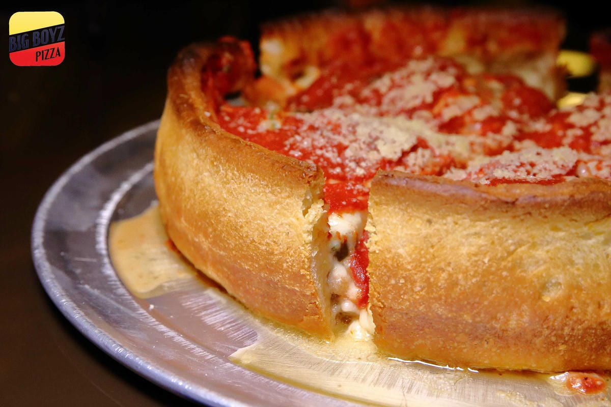 【食。台北】Big Boyz Pizza～老外超愛！全台唯一美國ISP認證主廚，大爆料的深盤披薩，起司控絕對不能錯過的經典披薩！