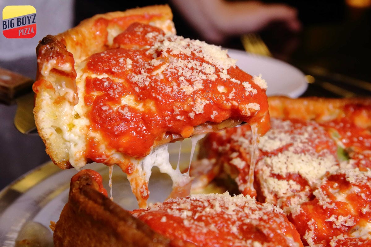 【食。台北】Big Boyz Pizza～老外超愛！全台唯一美國ISP認證主廚，大爆料的深盤披薩，起司控絕對不能錯過的經典披薩！