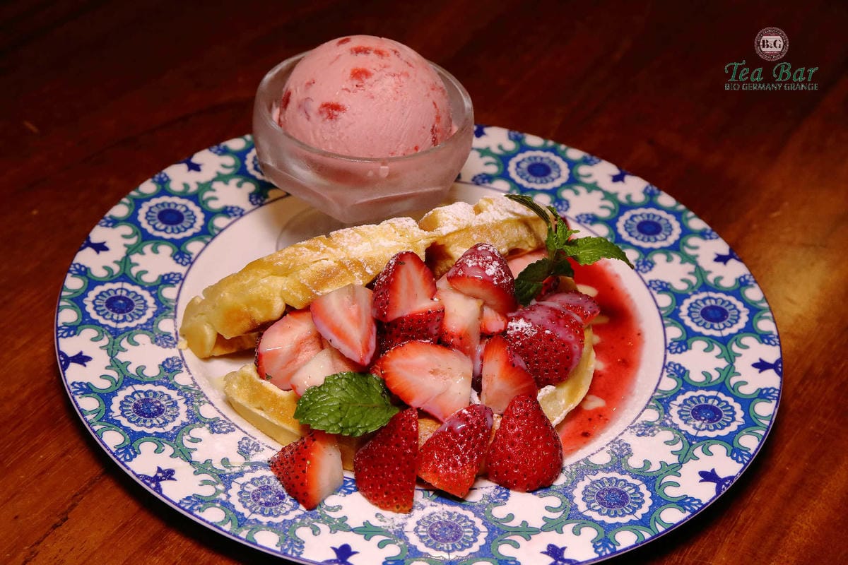 【食。台北】B&G德國農莊德式精品餐廳~信義區美食。Bellavita精品餐廳推出全新餐點，無咖啡因的天然有機草本茶，喝茶聊天吃美食的好所在