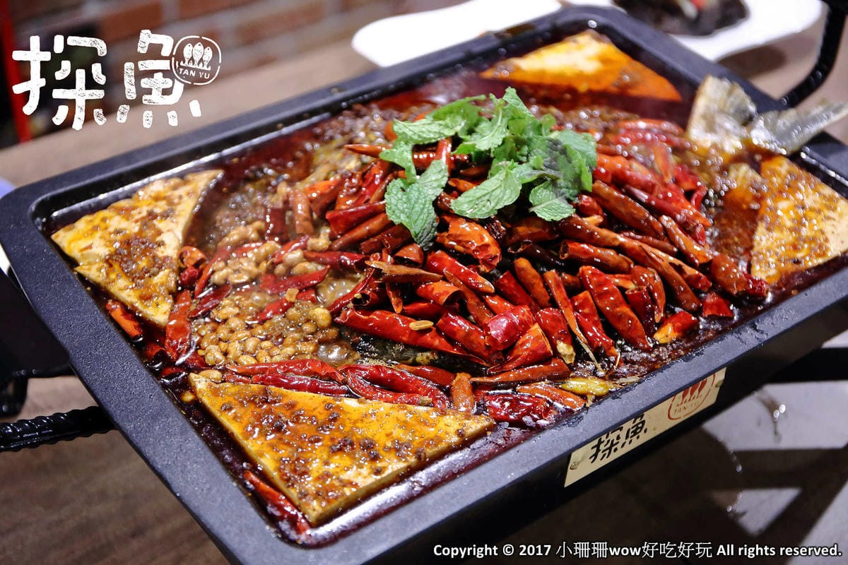 【食。台中】探魚〜2017年必吃！中國最火紅烤魚品牌隆重登場！美味深藏在辣味下…(已歇業)