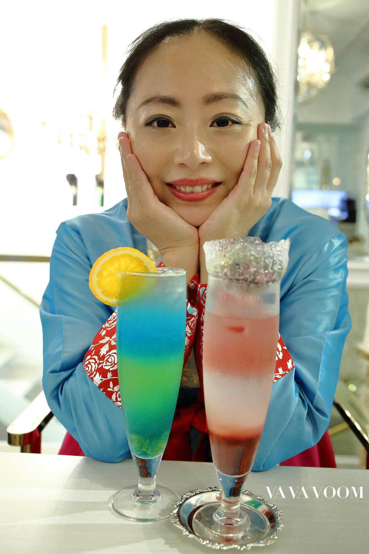 【食。台北】VA VA VOOM〜時尚趴初體驗。搖身一變韓劇中公主，少女專屬拍不停的乾燥花歐式酒吧餐廳