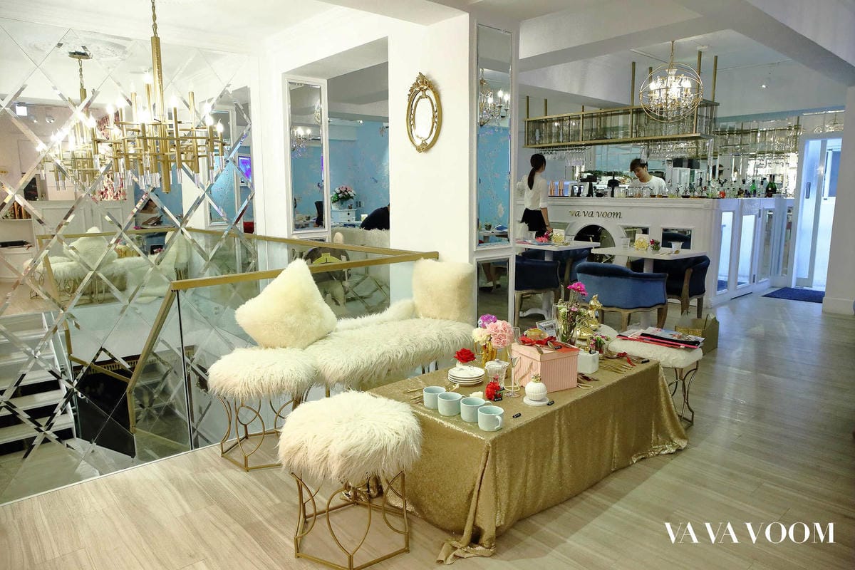 【食。台北】VA VA VOOM〜時尚趴初體驗。搖身一變韓劇中公主，少女專屬拍不停的乾燥花歐式酒吧餐廳