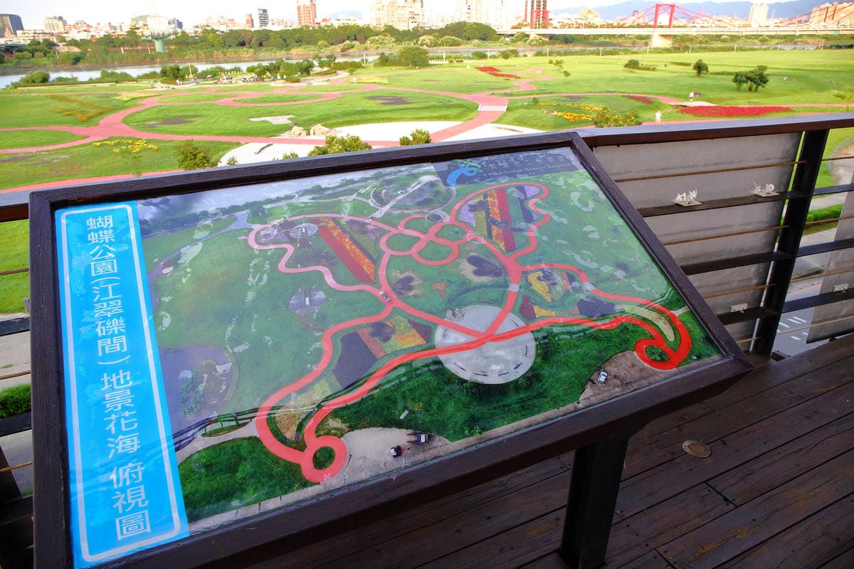 【遊。板橋】板橋新亮點！萬板橋下3D彩繪牆VS蝴蝶公園地景花海，地景藝術打卡必遊！