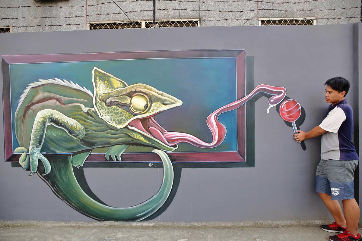 【遊。板橋】板橋新亮點！萬板橋下3D彩繪牆VS蝴蝶公園地景花海，地景藝術打卡必遊！