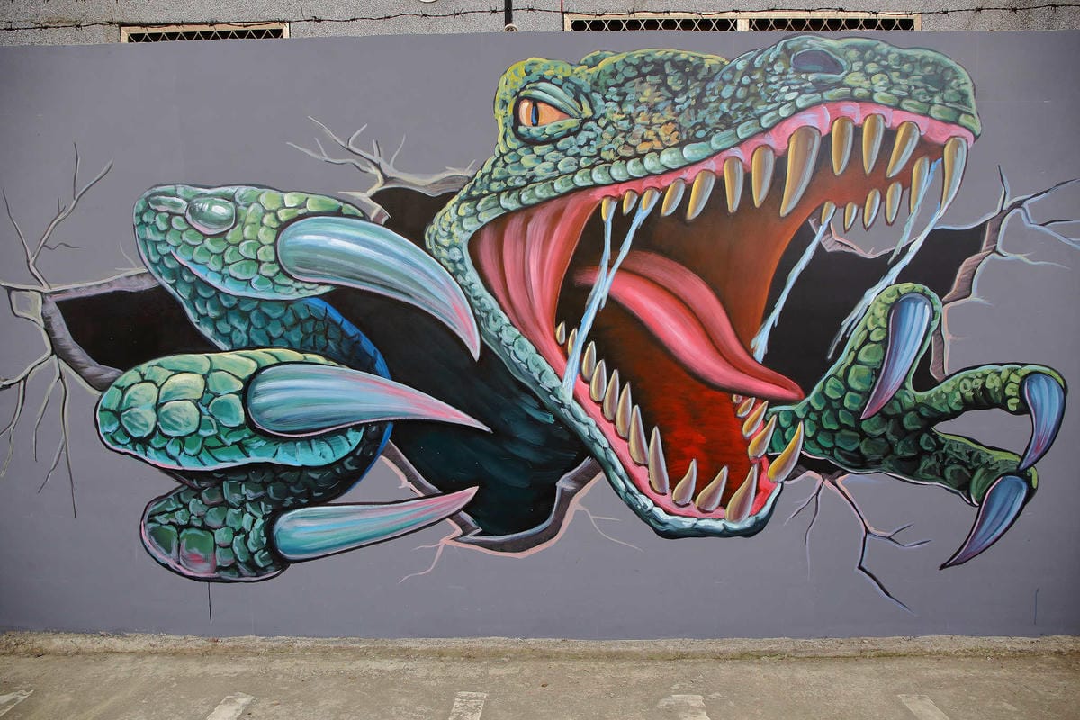 【遊。板橋】板橋新亮點！萬板橋下3D彩繪牆VS蝴蝶公園地景花海，地景藝術打卡必遊！