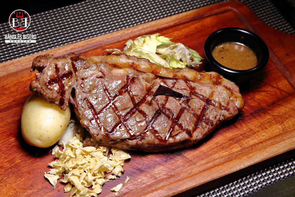 【食。中壢】Bangles Bistro 班格斯西式餐館〜頂級牛排餐廳,大口吃肉才痛快!這股滋味好難忘!(已歇業)