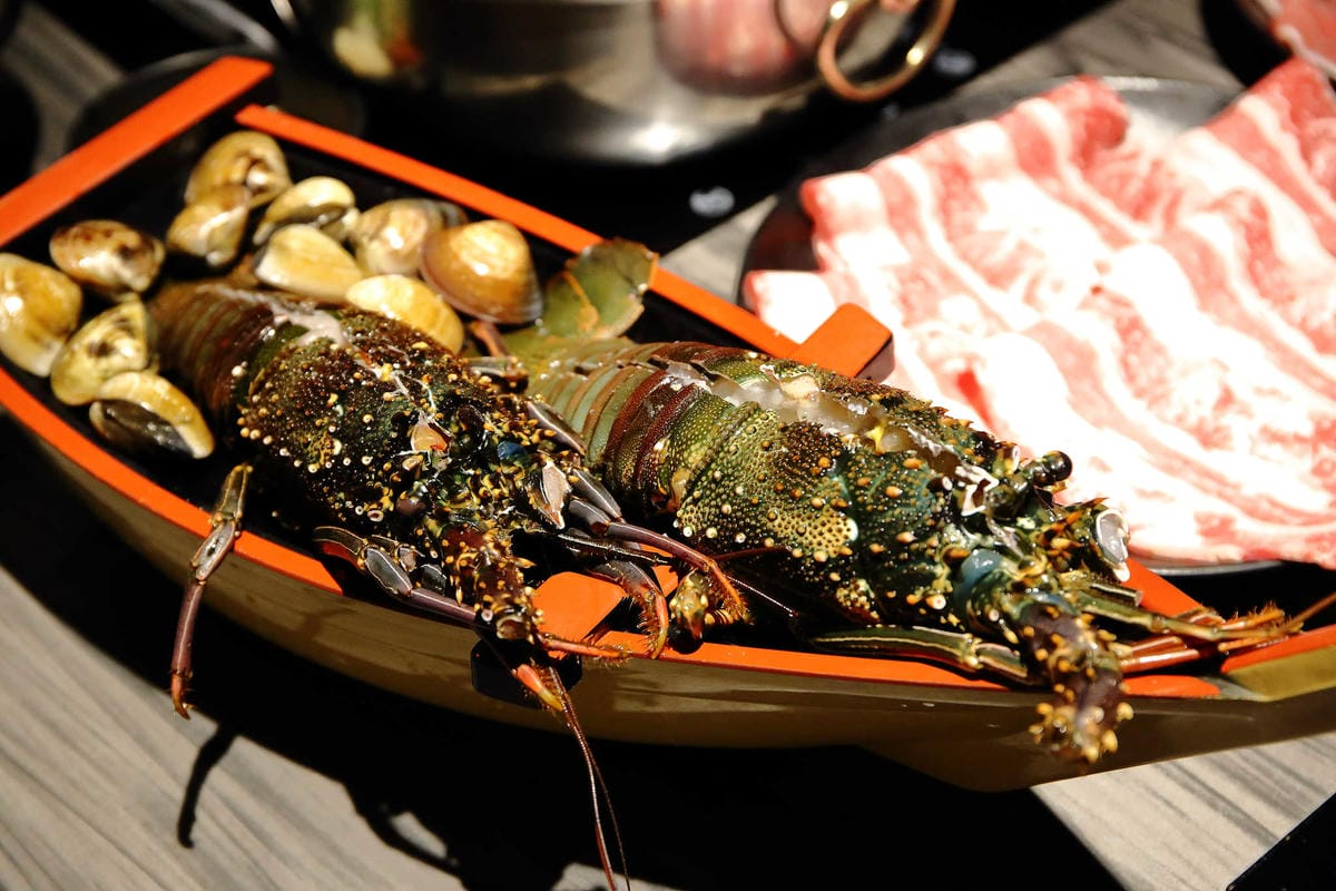 【食。新莊】湯正黑潮涮涮〜新莊火鍋。超新鮮龍蝦澎湃上桌，還有隱藏版「藍龍蝦」！