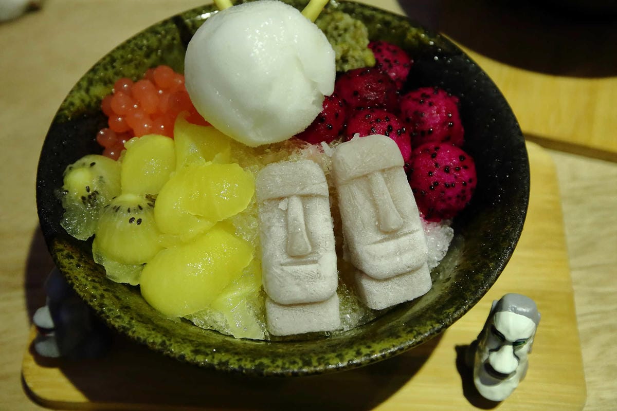 【食。板橋】艸頭黃〜IG打卡新亮點！hey！dum dum！復活島「摩艾」石像可愛系冰品超萌登場！(已歇業)