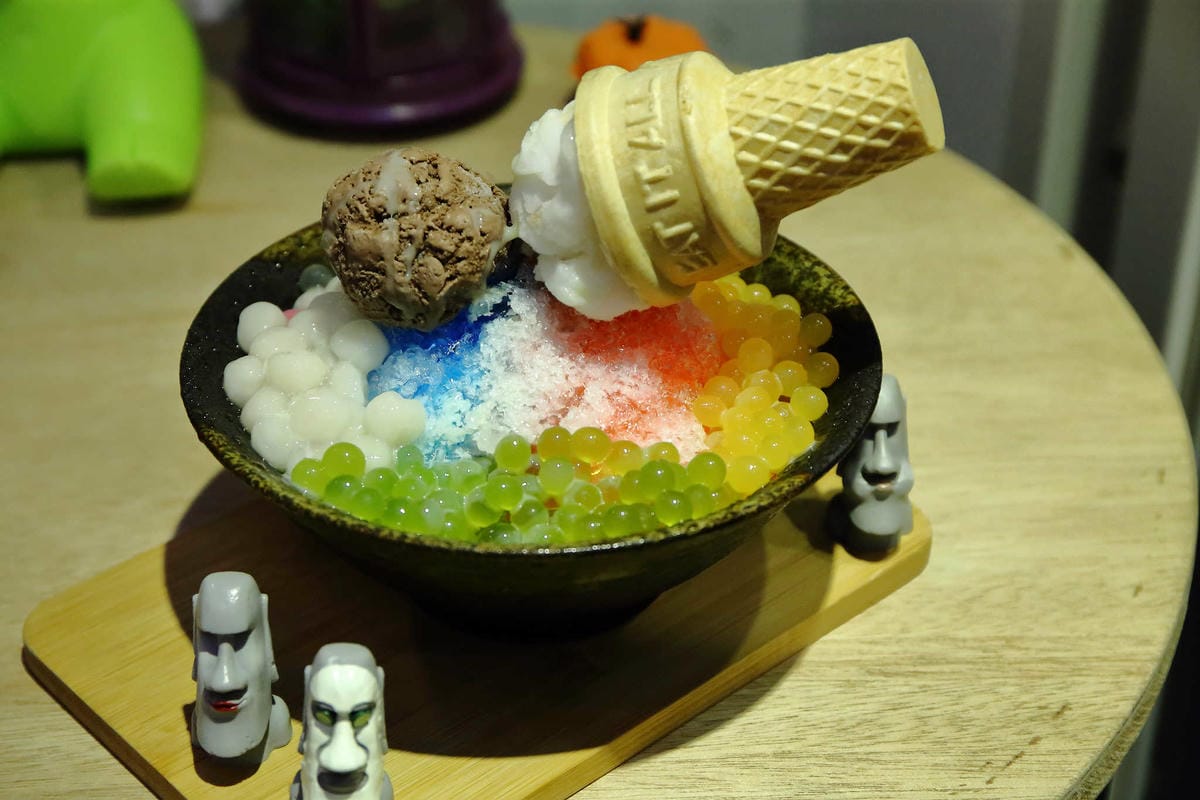 【食。板橋】艸頭黃〜IG打卡新亮點！hey！dum dum！復活島「摩艾」石像可愛系冰品超萌登場！(已歇業)
