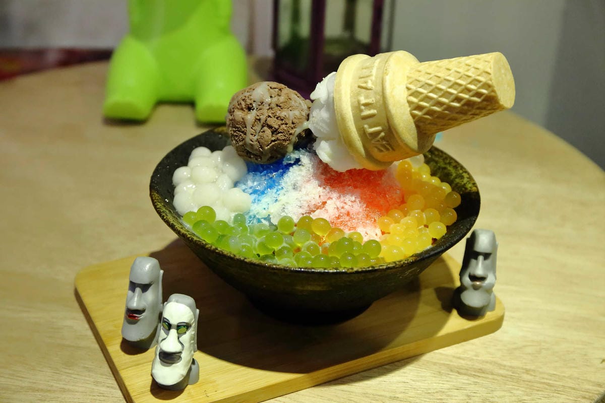 【食。板橋】艸頭黃〜IG打卡新亮點！hey！dum dum！復活島「摩艾」石像可愛系冰品超萌登場！(已歇業)