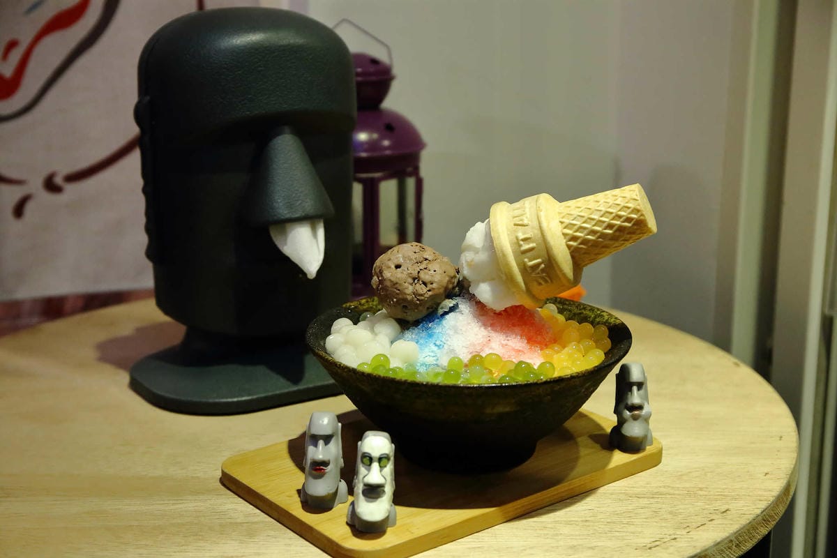 【食。板橋】艸頭黃〜IG打卡新亮點！hey！dum dum！復活島「摩艾」石像可愛系冰品超萌登場！(已歇業)