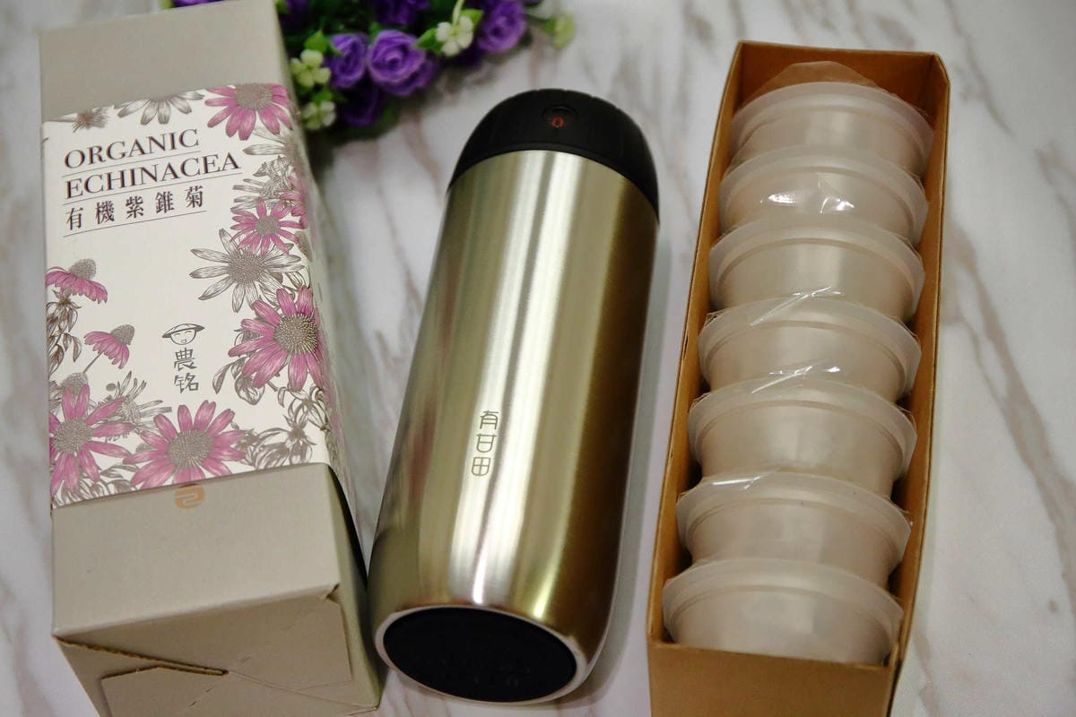 【好物分享】有甘田 NOURII〜計時泡茶隨行杯＋茶膠囊，到哪都能喝到台灣好茶，自然回甘！